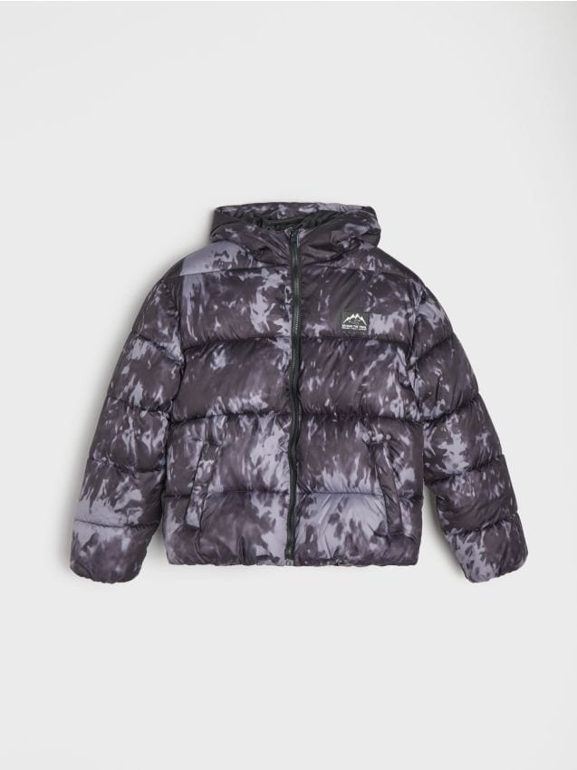 Sinsay - Geacă puffer matlasată cu glugă - multicolor