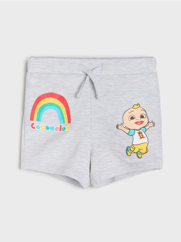 Sinsay - Pantaloni scurți CoComelon - gri deschis