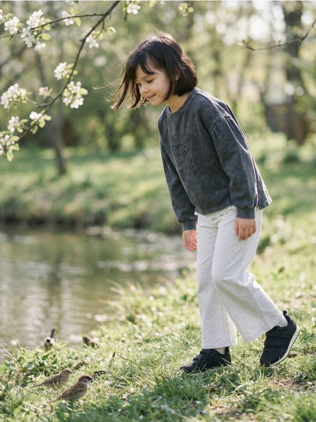 Sinsay - Hanorac cu guler rotund - gri-închis