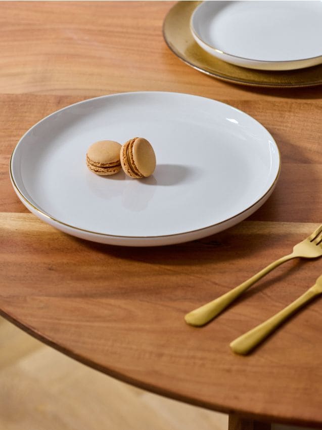 Sinsay - Tanier so zlatým lemom - krémová