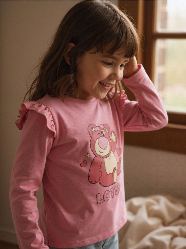 Sinsay - Bavlnená košeľa s potlačou Toy Story - ružová