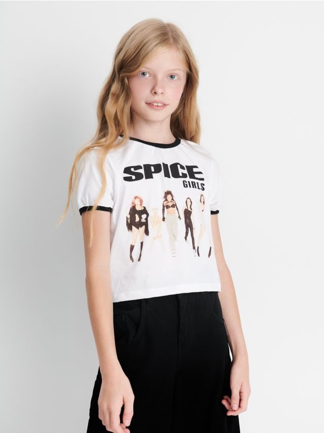 Sinsay - Bavlnená košeľa s potlačou Spice Girls - viacfarebná