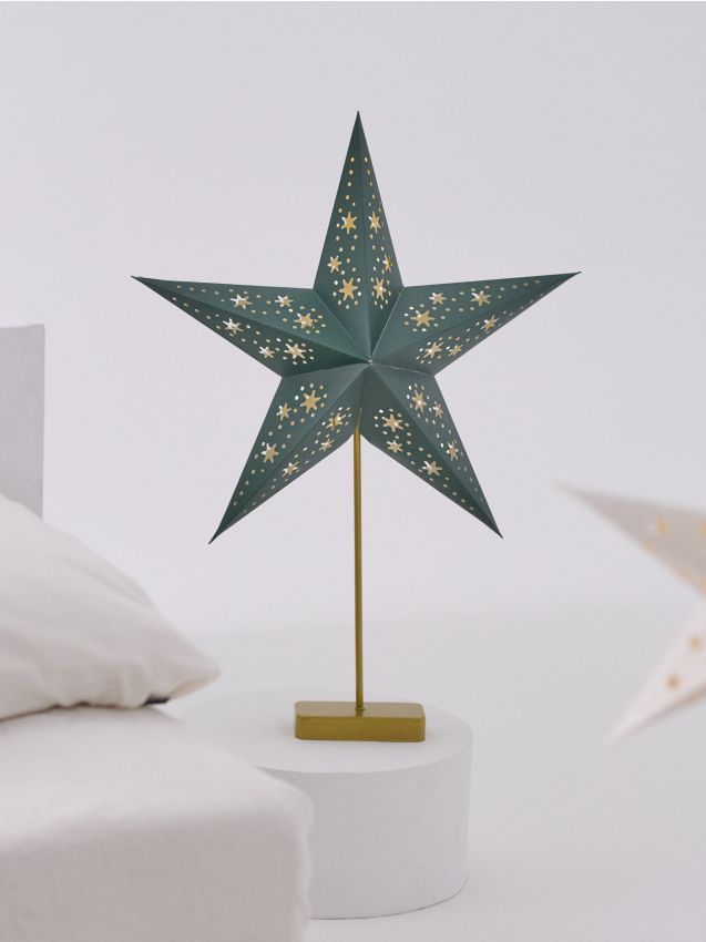 Sinsay - Osvetlená papierová hviezda - zelená