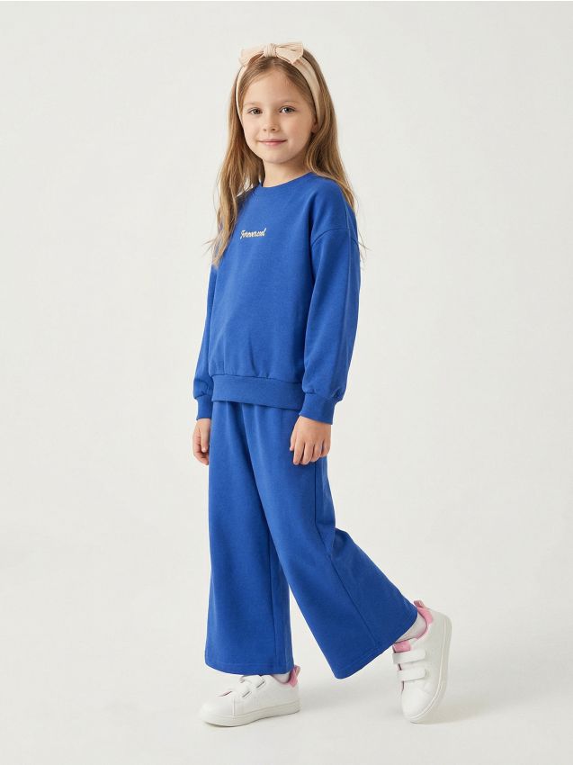 Sinsay - Hanorac oversize cu bumbac - indigo