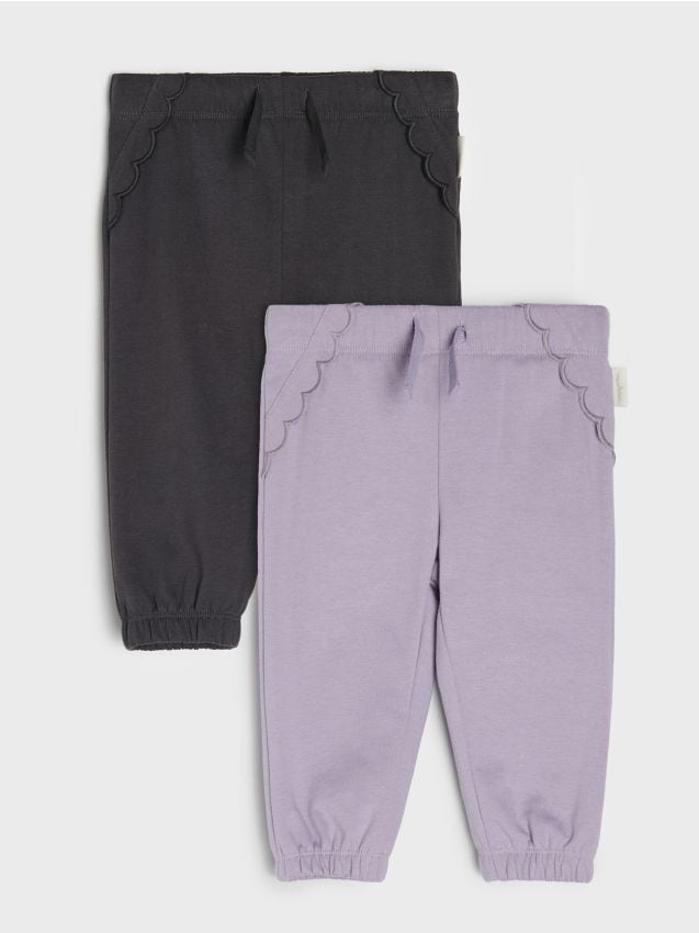 Sinsay - Set de 2 perechi de pantaloni sport jogger - albastru-violet