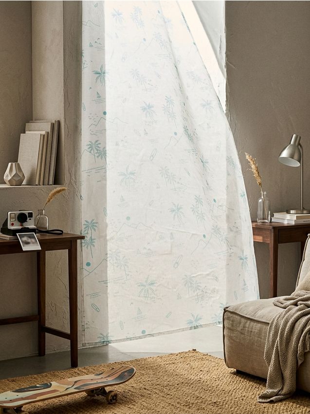 Sinsay - Perdea - albastru-pal