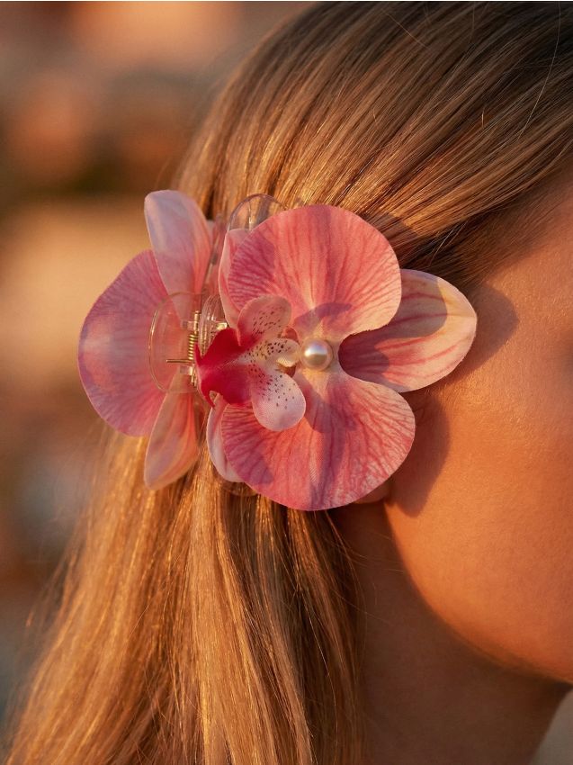 Sinsay - Clamă de păr - roz-pastel