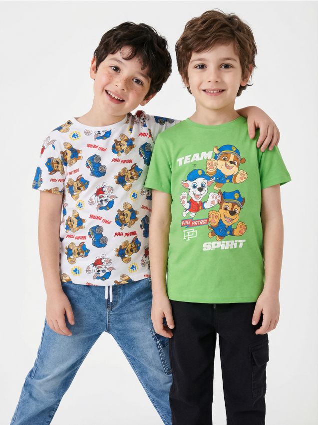 Sinsay - Tricouri din bumbac 2 pack PAW Patrol - multicolor