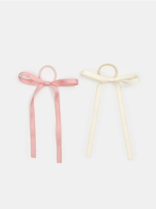 Sinsay - Elastice de păr cu fundiță set 2 bucăți - multicolor