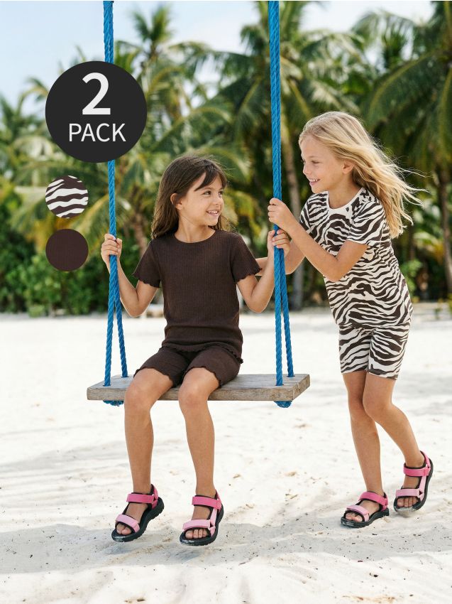 Sinsay - Tricouri din bumbac 2 pachet - multicolor