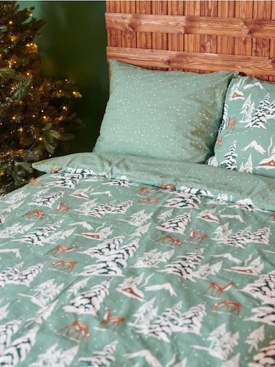 Komplet pamučne posteljine s prazničnim motivom