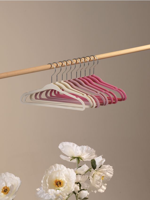 Sinsay - Set de 10 umerașe - roz-pastel