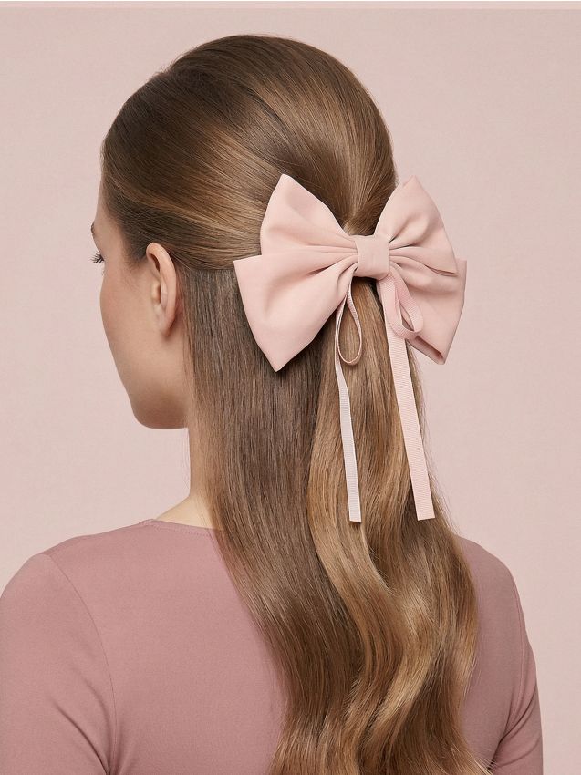 Sinsay - Agrafă de păr în formă de fundă - roz-pastel