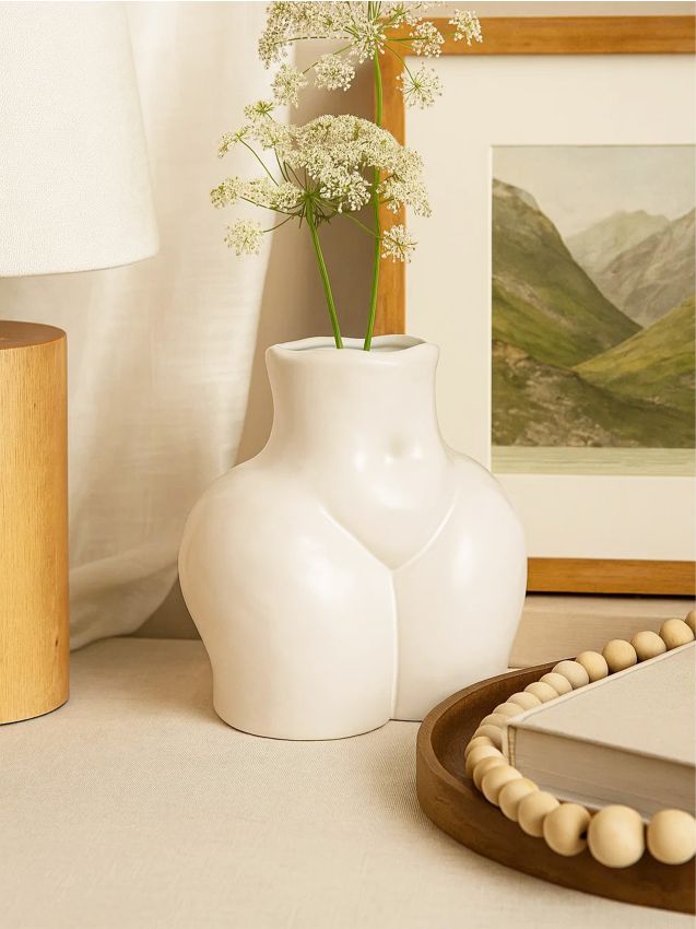 Sinsay - Ozdobná váza - biela