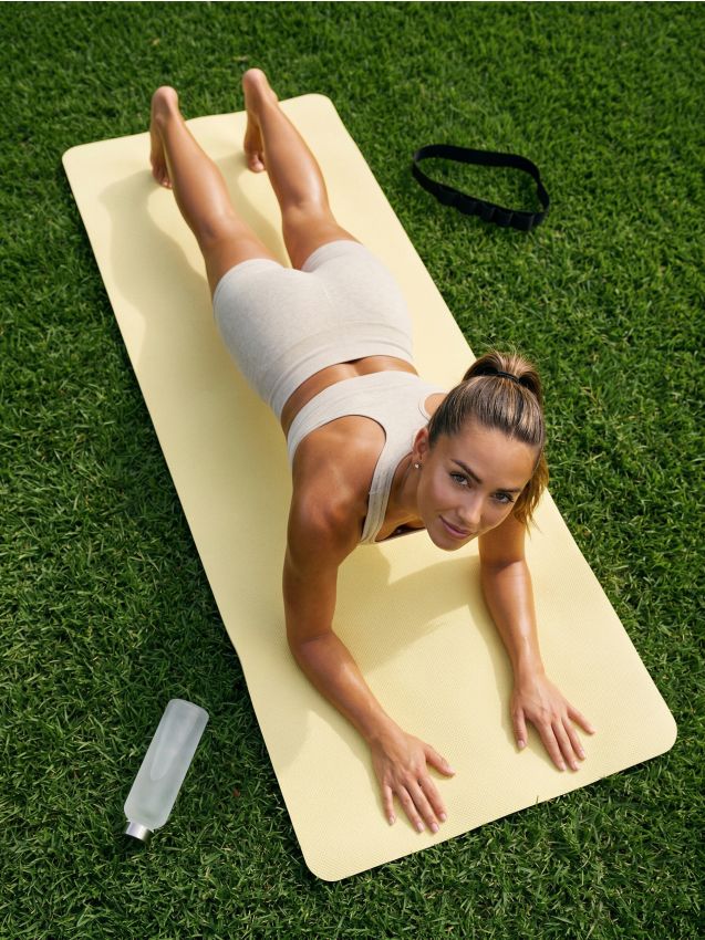 Sinsay - Saltea pentru fitness - galben-deschis