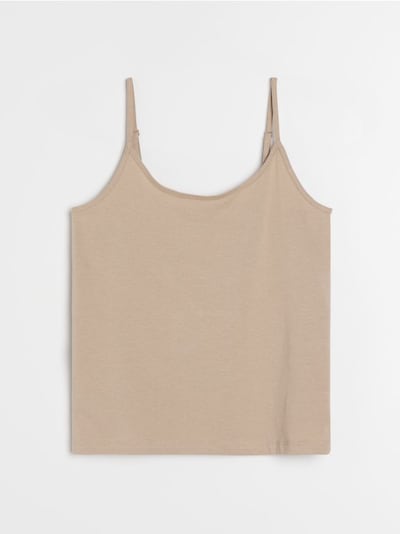 Bombažni top z naramnicami