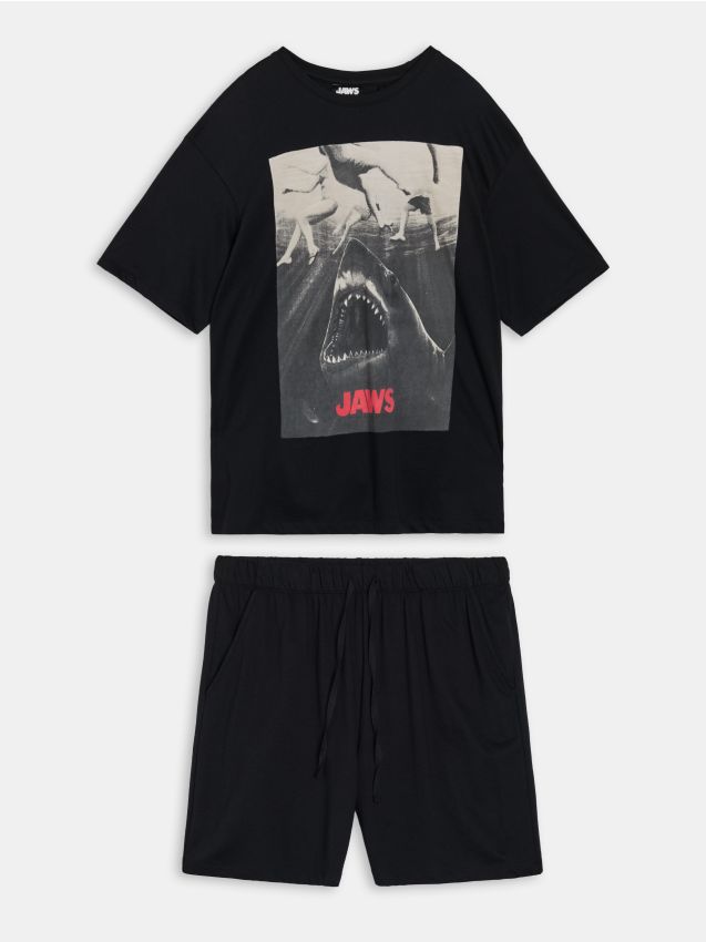 Sinsay - Pijamă din bumbac în două piese JAWS - multicolor