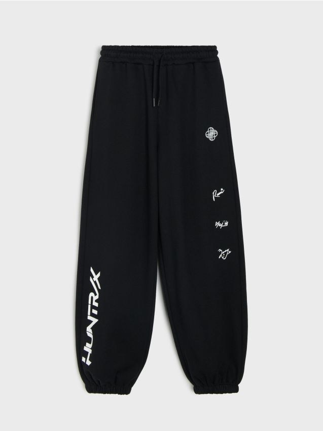 Sinsay - Pantaloni de trening tip jogger K-Pop Demon Hunters - negru