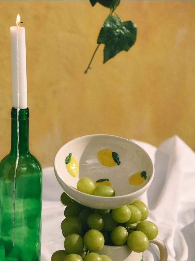 Sinsay - Bol cu motiv de lămâie - galben