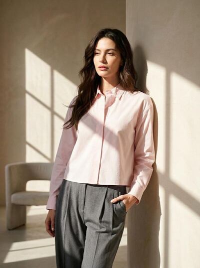 Сорочка зі змішаною тканиною з льоном