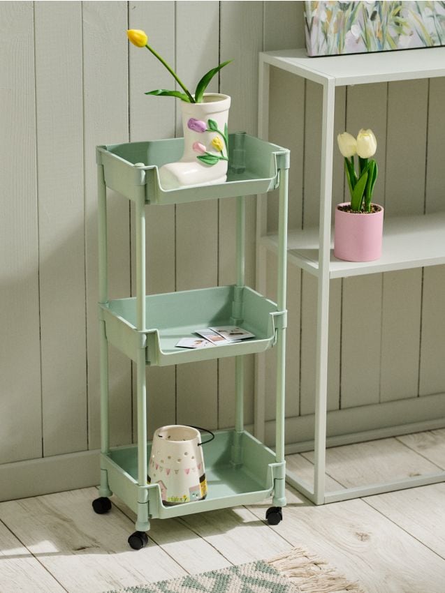 Sinsay - Etajeră pe roți - verde-pal