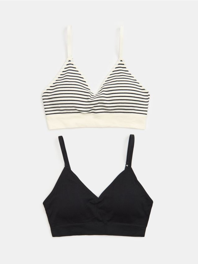 Sinsay - Sutiene tip top cu dungi 2 seturi - multicolor
