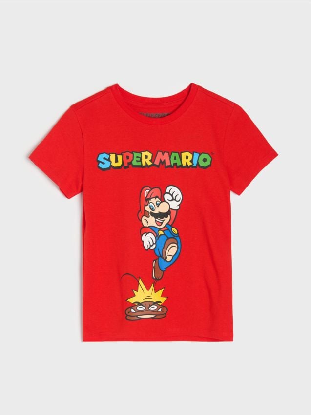 Sinsay - Tricou Super Mario - roșu