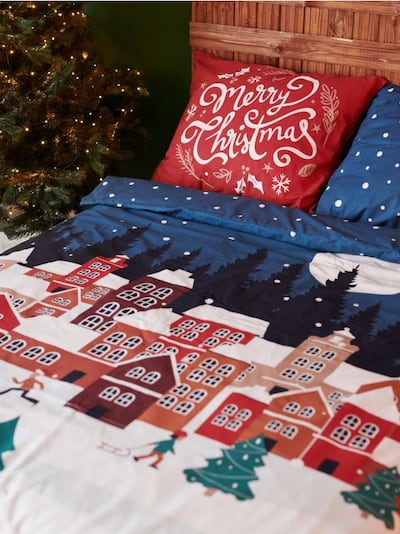 Komplet pamučne posteljine s prazničnim motivom