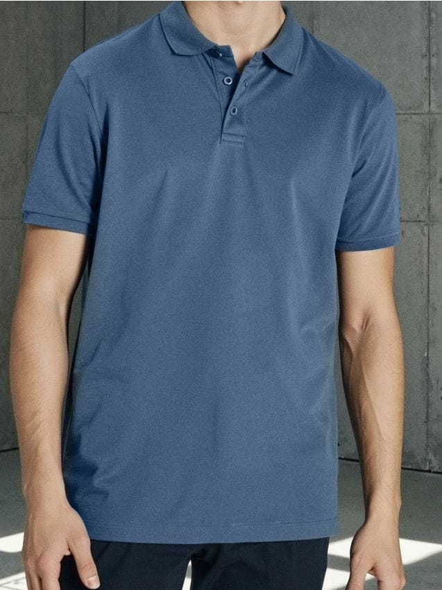 Sinsay - Tričko polo - modrá