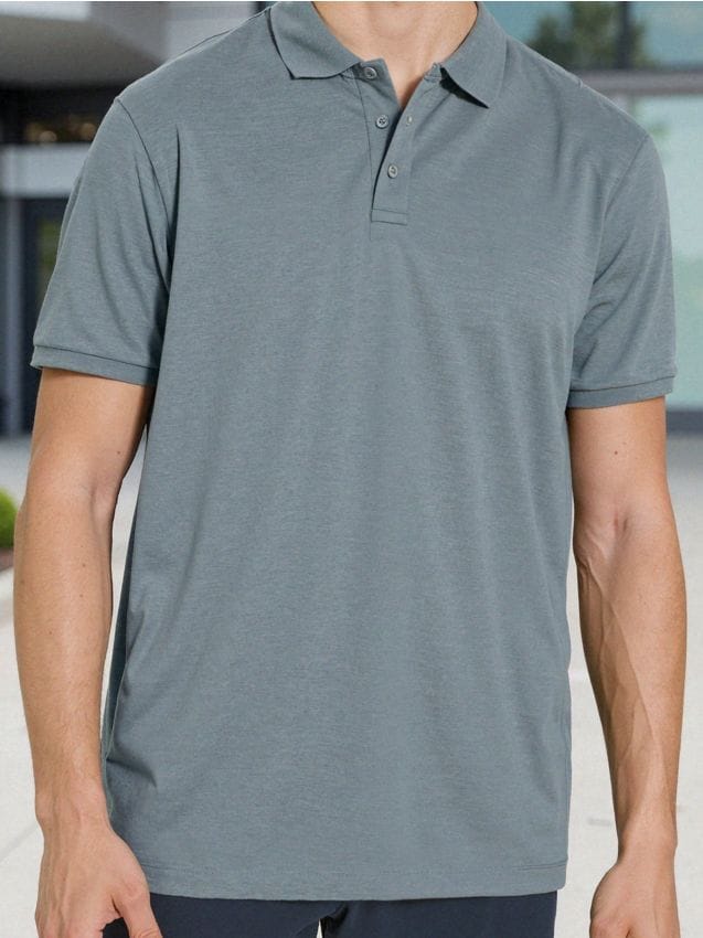 Sinsay - Tricou Polo - verde-mentă