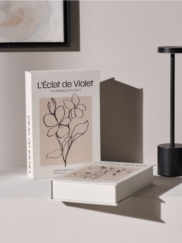 Sinsay - Úložné škatuľky v tvare knihy 2 pack - viacfarebná