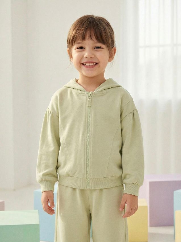 Sinsay - Hanorac cu glugă și fermoar - verde-deschis