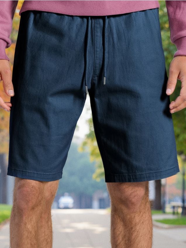 Sinsay - Pantaloni scurți jogger - indigo