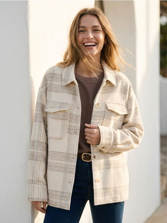 Sinsay - Jachetă tip cămașă - multicolor