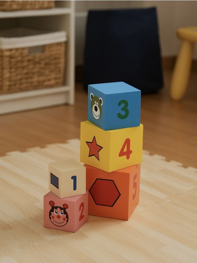 Sinsay - Sorter din lemn – puzzle numeric - multicolor