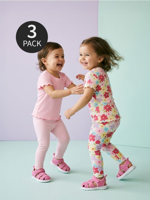 Sinsay - Tricouri din bumbac cu motiv floral 3 pack - crem