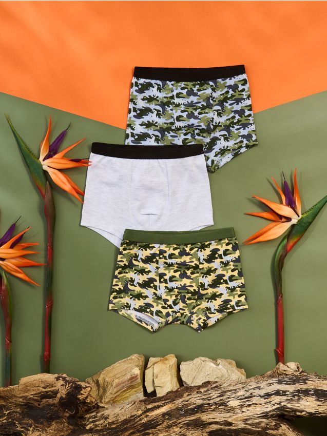 Baumwoll-Boxershorts 3er-Pack - SINSAY
