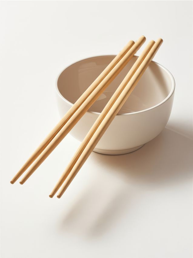 Sinsay - Súprava 5 paličiek na sushi - béžová