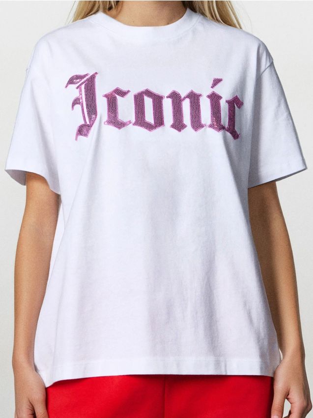 Sinsay - Tricou cu mânecă scurtă - alb