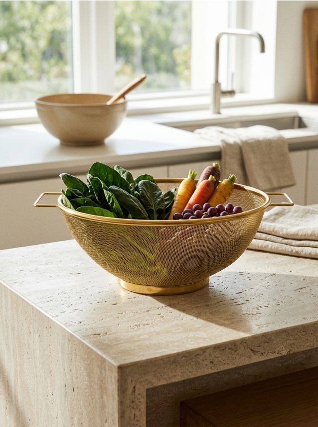 Sinsay - Strecurătoare din oțel inoxidabil - auriu