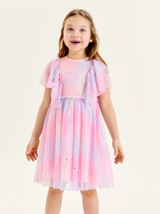 Sinsay - Sukienka babydoll - wielobarwny