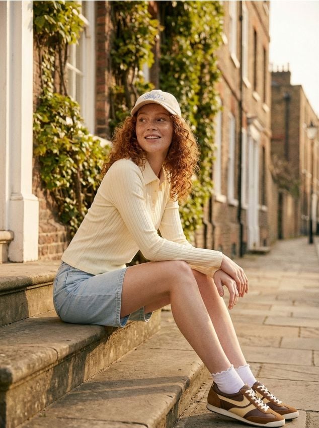 Sinsay - Tricou polo cu adaos de viscoză - galben