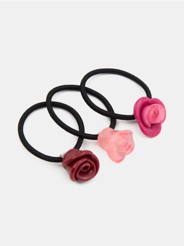 Sinsay - Set de 3 de elastice de păr - multicolor