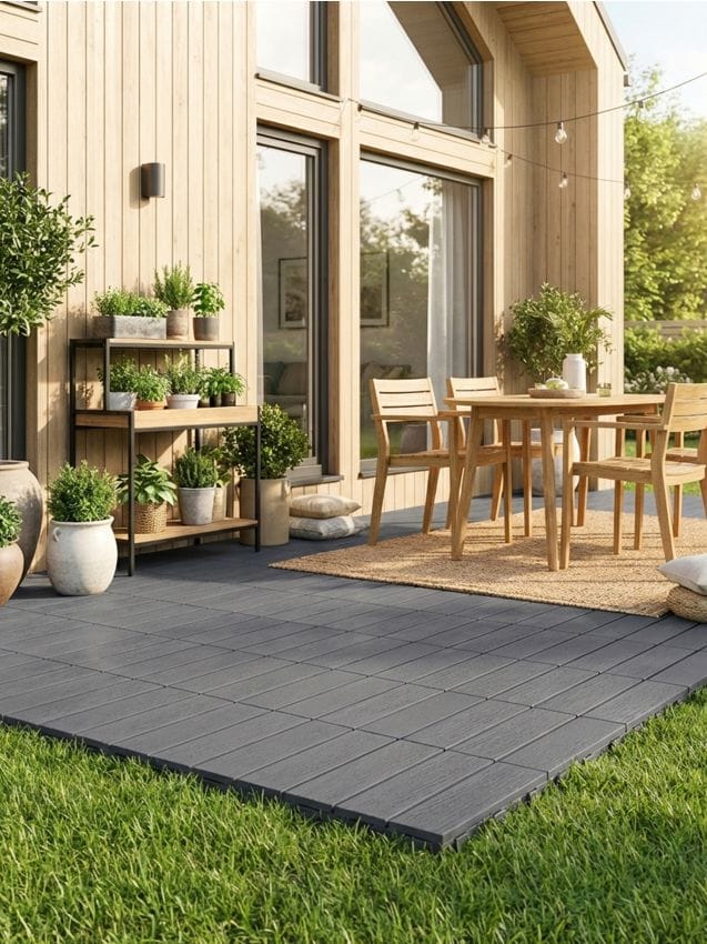 Sinsay - Set de plăci pentru grădină 4 pack - gri-închis