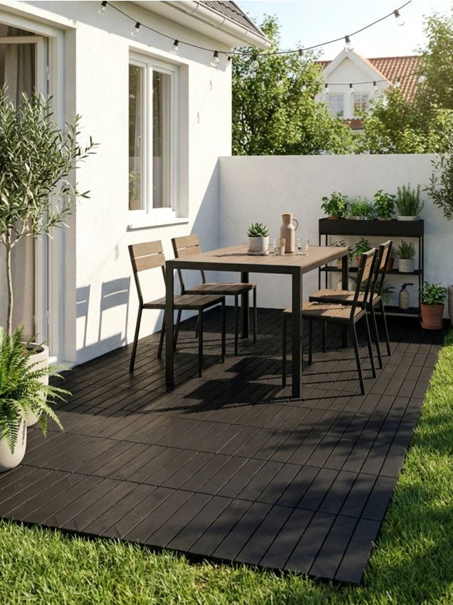 Sinsay - Set de plăci pentru grădină 4 pack - negru