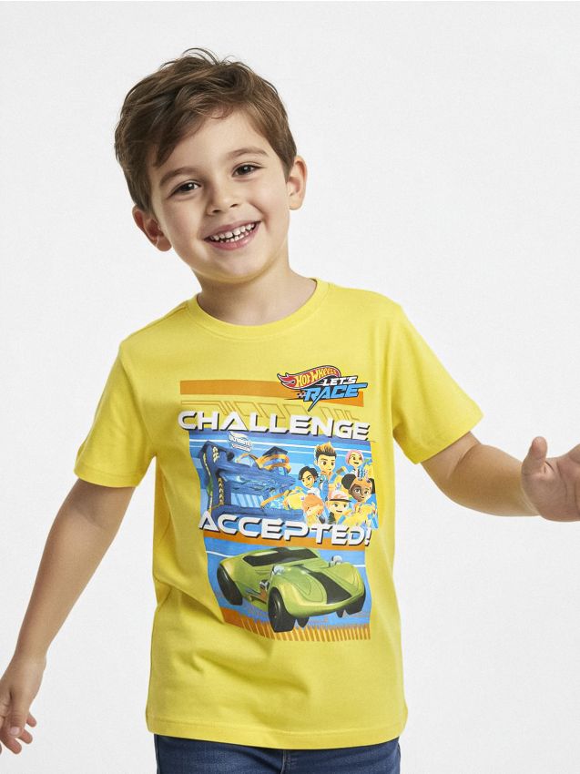 Sinsay - Tričko Hot Wheels - žltá