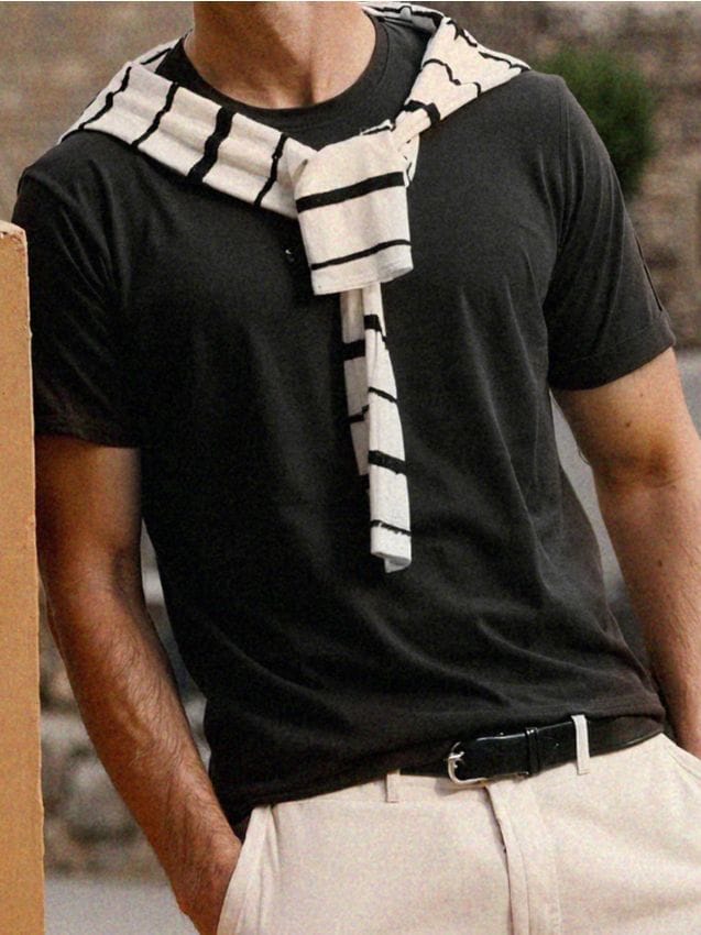 Sinsay - Tricou din bumbac cu inscripție - negru