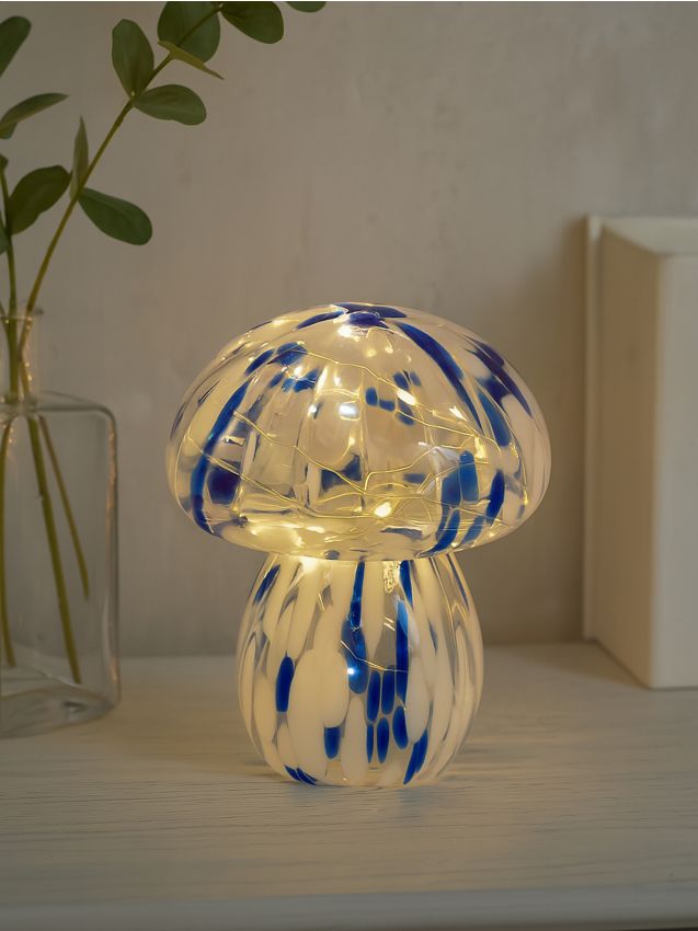 Sinsay - Lampă decorativă LED în formă de ciupercă - albastru