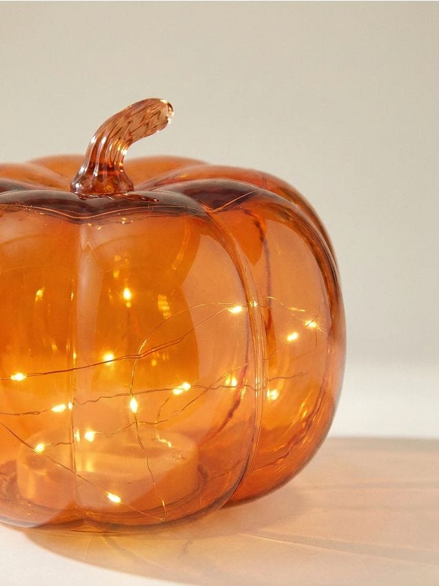 Sinsay - Lampă decorativă LED în formă de dovleac - portocaliu
