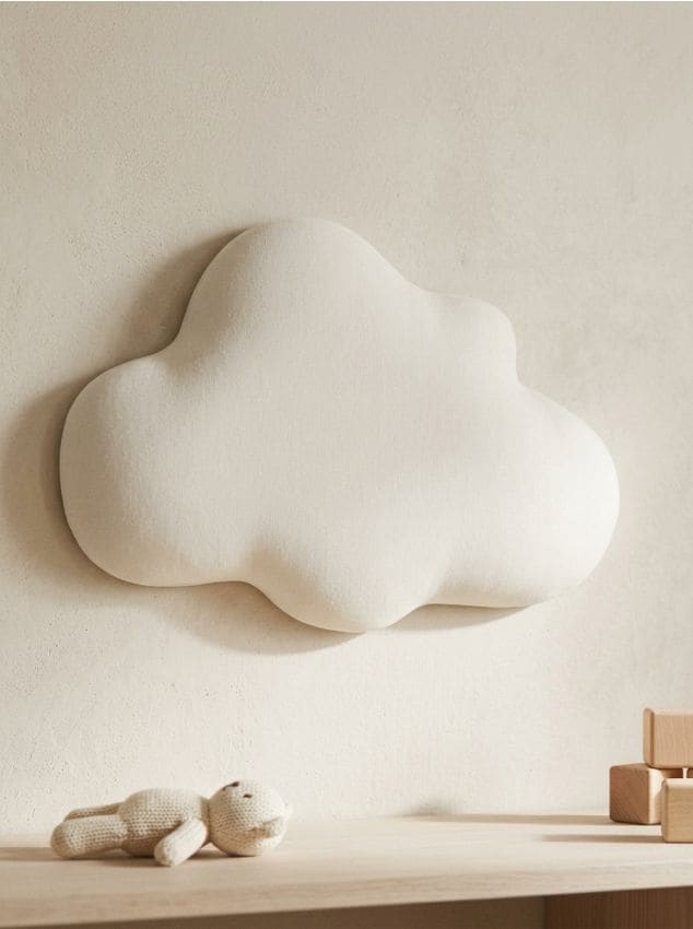 Sinsay - Panou tapițat în formă de nor - alb